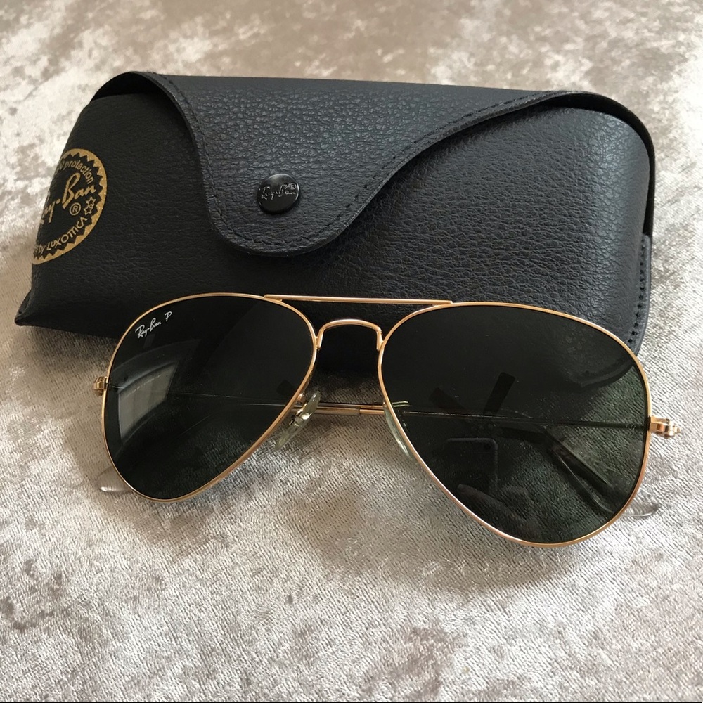 Authentic Ray-Ban aviator sunglasses unisex